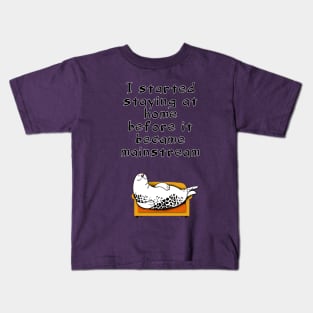 lazy seal Kids T-Shirt